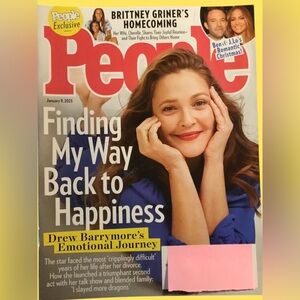 People Magazine January 9, 2023 Featuring Drew Barrymore, Brittney Griner’s Home